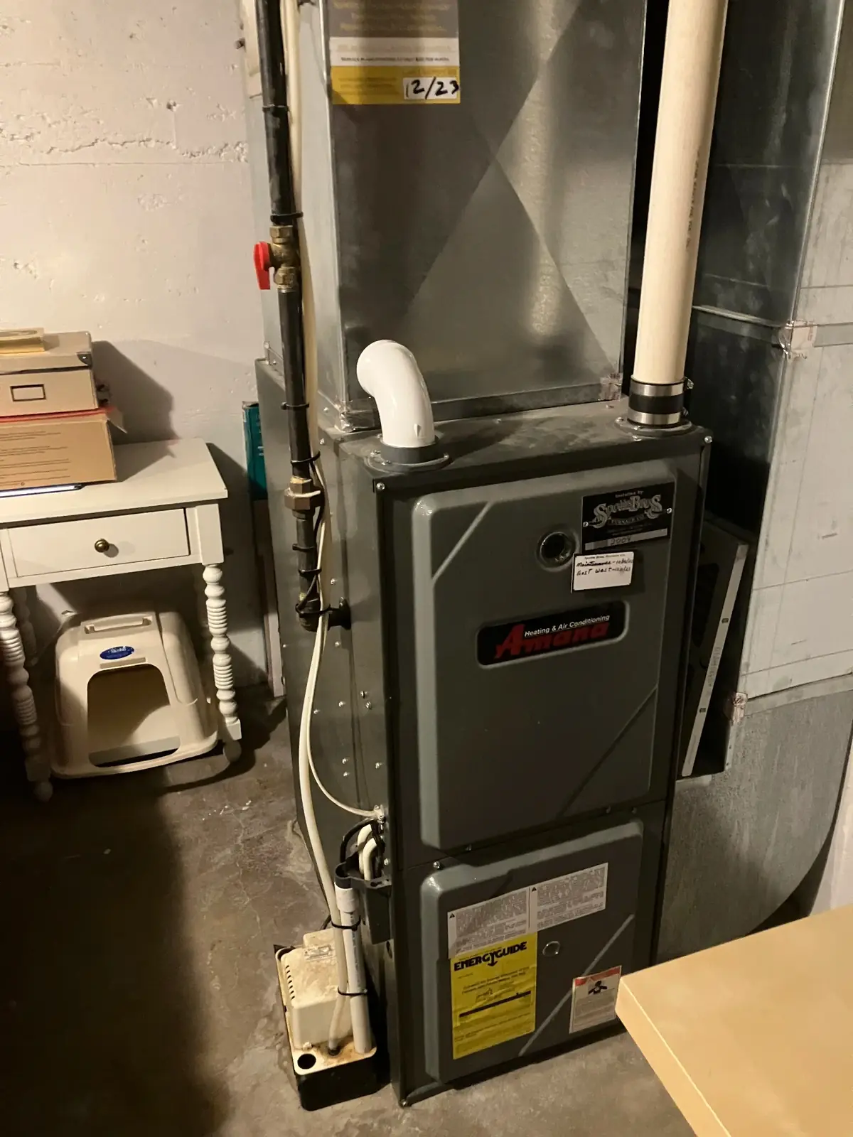 Professional furnace maintenance and repair service in Greeley CO basement installation